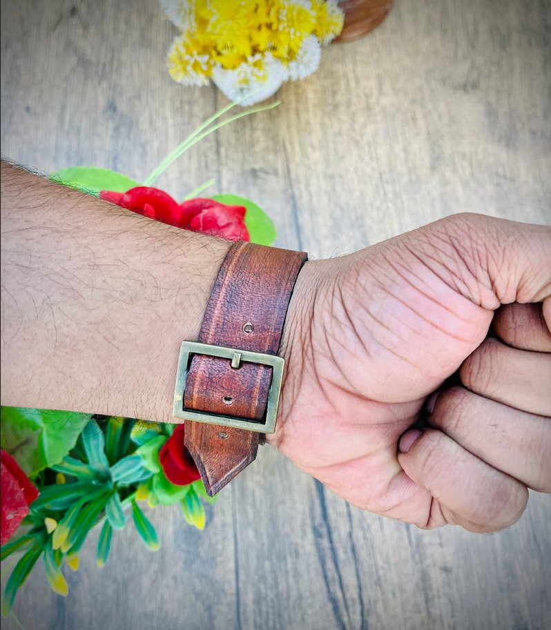 Hand Watch Compass, Leather Strap Steampunk Wrist Compass Watch, Groomsmen