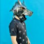 Wolf Premium Helmet, Blackened 18 Gauge Steel Medieval Great Wolf Helmet, Working Helmet