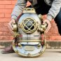 United states navy mark V divers helmet - scuba diving helmet - Boston diving helmet -