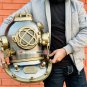 United states navy mark V divers helmet - scuba diving helmet - Boston diving helmet -