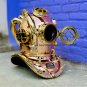 Copper brass scuba diving helmet - Deep sea U.S navy mark V divers helmet replica -