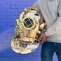 Copper brass scuba diving helmet - Deep sea U.S navy mark V divers helmet replica -
