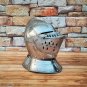 Authentic Medieval Close Armour Helmet - Knight Steel Helmet for Reenactment -