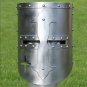 Medieval Armor Knight~ Crusader Helmet Metal Chrome, 11" Swagger~ souls - Style Decorative gift