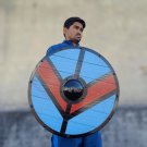 Lagertha Shieldmaiden Viking Shield Wooden Cosplay Shield Medieval Round Wooden Shield Wall Art
