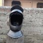 Halloween Savoyard helmet with stand- Medieval Knight Helmet - Larp Fancy Armour Costume