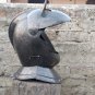 Halloween Savoyard helmet with stand- Medieval Knight Helmet - Larp Fancy Armour Costume