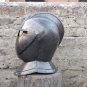 Halloween Savoyard helmet with stand- Medieval Knight Helmet - Larp Fancy Armour Costume