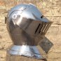 Halloween European Closed Helmet with stand Medieval Knight Visor Helmet Larp Fancy
