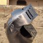 Halloween European Closed Helmet with stand Medieval Knight Visor Helmet Larp Fancy
