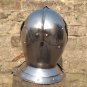 Halloween European Closed Helmet with stand Medieval Knight Visor Helmet Larp Fancy