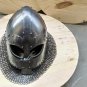 Halloween Viking chainmail Helmet, medieval maille Helmet, riveted chainmail Helmet fo