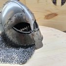 Halloween Viking chainmail Helmet, medieval maille Helmet, riveted chainmail Helmet fo