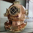 Antique Copper Solid Brass full size Divers Diving helmet Scuba US Navy Mark V