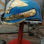 Pickelhaube Helmet Militaria Leather Prussian with stand German blue Imperial