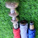 Vintage Antique Brass Wood Victorian Walking Stick New Carved Paracord US Flag..