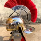 Medieval knight Roman Legion Helmet ~ Empire Centurion Officer Helmet w/ Leather Liner