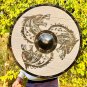 Dragon Wooden Shield ~ Medieval Viking Valhalla Shield Helm of Awe