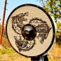 Dragon Wooden Shield ~ Medieval Viking Valhalla Shield Helm of Awe