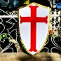 Templar Shield ~ Medieval Steel Knight Shield ~ Holy Cross Shield
