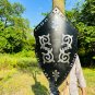 Templar Shield ~ Medieval Steel Blackened Shield