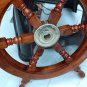 Nautical Marine Home Wall Décor wooden and Brass Ship wheel |
