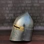 Templar helmet, Templar Knight helmet with Mason's Brass Cross, Medieval crusader