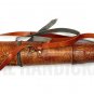 Handcrafted Brass 32 Inch Leather Carved Telescope Premium Quality Nautical Spyglass