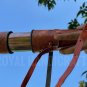 Handcrafted Brass 32 Inch Leather Carved Telescope Premium Quality Nautical Spyglass