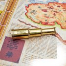 Vintage Charm Brass Marine Miniature Telescope 6 Inch Desktop Elegance Stunning Wood Box Vintage Charm Brass Marine Miniature Telescope 6 Inch Desktop Elegance Stunning Wood Box