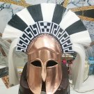 Medieval Greek Corinthian Helmet with stand Knight LARP Re-enactment Armor Ancient Wearable Helmet