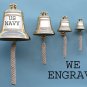 Personalized Shiny Brass Ship Bell Engraved Brass Maritime Bell Handcrafted Bell Christmas