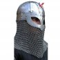 Medieval Viking Helmet Battle Armor 18G Steel and Chainmail SCA Larp