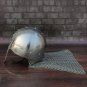Steel Chain-mail Helmet Medieval Norman Nasal Helmet Authentic Armou Helmet