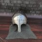 Steel Chain-mail Helmet Medieval Norman Nasal Helmet Authentic Armou Helmet