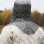 Battle-Merchant Vendel Viking Helmet with Chainmail Aventail and leather liner inlet with Chinstrap