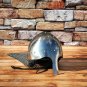 Medieval Norman Nasal Helmet Steel Chain-mail Helmet Authentic Armor Helmet  With Stand