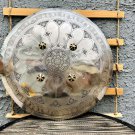 Handcrafted Shield With Flower Design Ailis Steel Made Usable Shield With Arabic Islamic Engraving