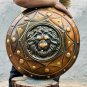 Medieval Loin Face Shield Battle-worn Warrior Metal Shield 18 Gauge Steel Shield