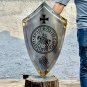 Medieval Templar Knight Shield Heater Shield 18 Gauge Steel Shield Decorative
