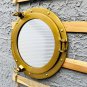 Nautical Ship Window Round Porthole Brown Finish Porthole With Mirror Glass Wall Window Porthole