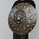 Medieval Lion Face Steel Shield Handcrafted Armor Renaissance Historical Reenactments Design Shield Medieval Lion Face Steel Shield Handcrafted Armor Renaissance Historical Reenactments Design Shield