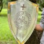 Medieval Templar Shield Heater Shield Knight Cross Shield Halloween Cosplay Decorative