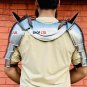 Shoulder Pauldron Dwarven Armor For Fantasy Cosplay Larp Clothing Gorget Pouldron Armor Cosplay Larp