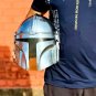 Mandalorian helmet Star wars replica Movie props Helmet Steel Knight Armor Silver Helmet