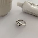 Open S925 Silver Love Hollow Out Ring