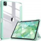 Hybrid Slim Case for iPad Pro 11" (3rd Gen)2021 with Built-in Pencil Holder Shockproof Cover Green