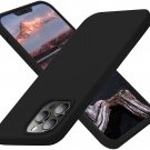 For iPhone 13 Pro Max Case, Silicone Ultra Slim Shockproof Protective 6.7 inch, Black