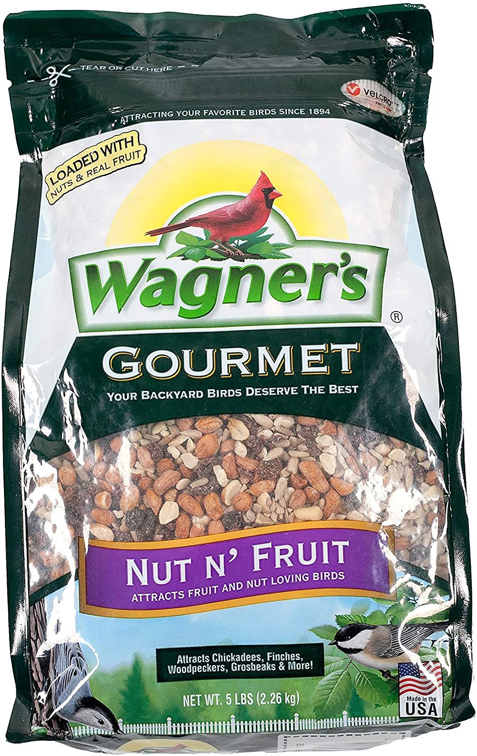 Gourmet Nut & Fruit Wild Bird Food, 5-Pound Bag