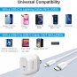 For Phone 13 Charger Set PowerLot Foldable 20W USB C Wall Charger Block Compact PD 3.0 USB C